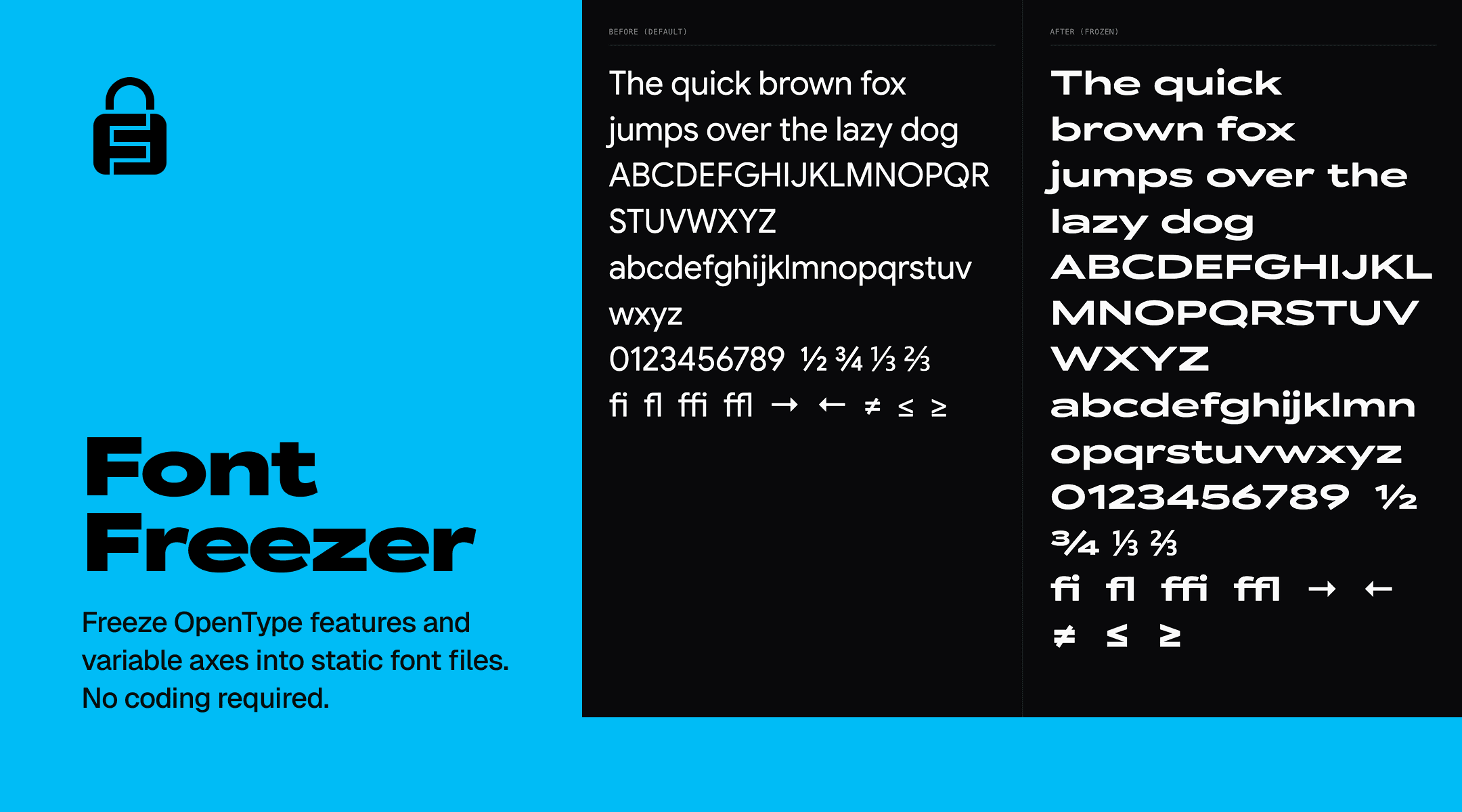 Font Freezer