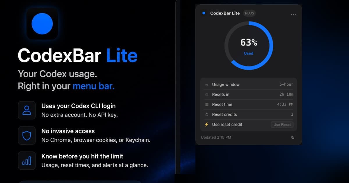 CodexBar Lite