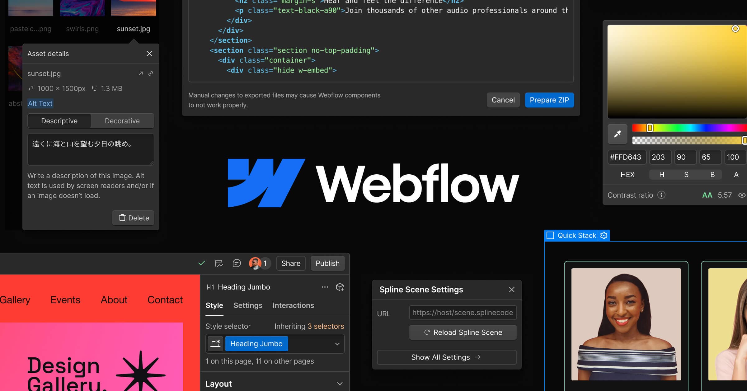 Webflow cover