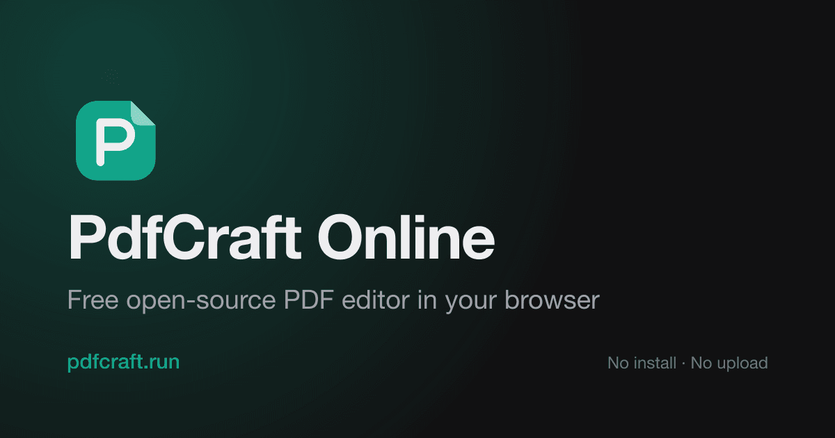 PdfCraft Online
