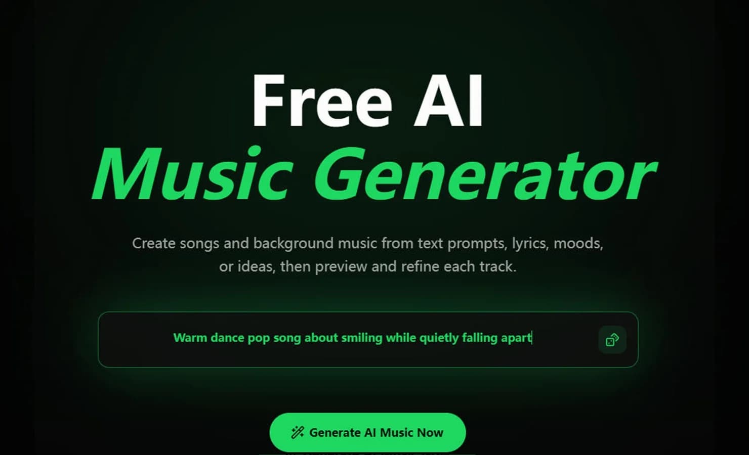 Free ai Music Creator