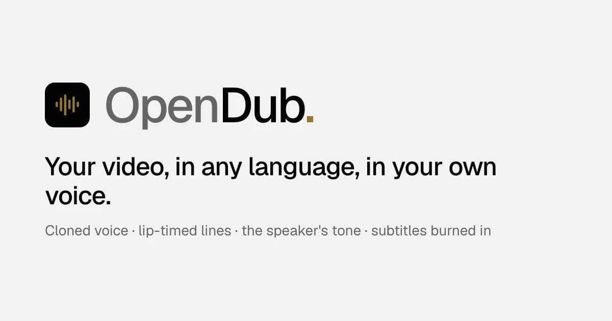 OpenDub