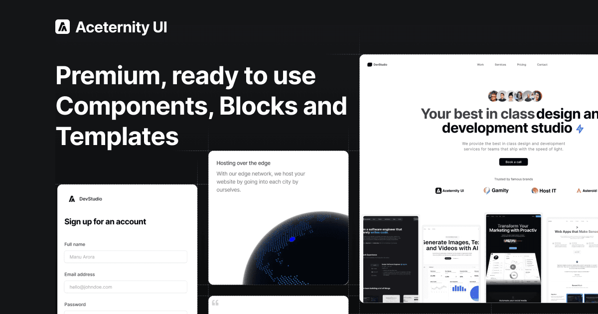 Aceternity UI cover