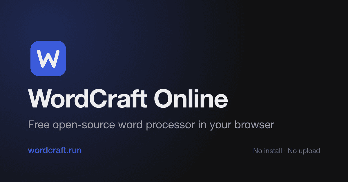 WordCraft Online